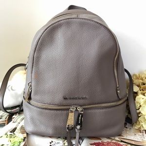 Michael Kors Dark Grey Rhea Backpack